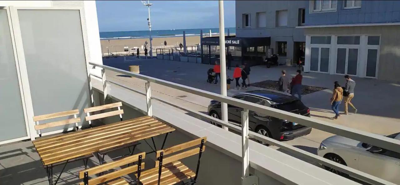 Bel appt neuf - vue mer - terrasse - parking privé Dunkirk Esterno foto